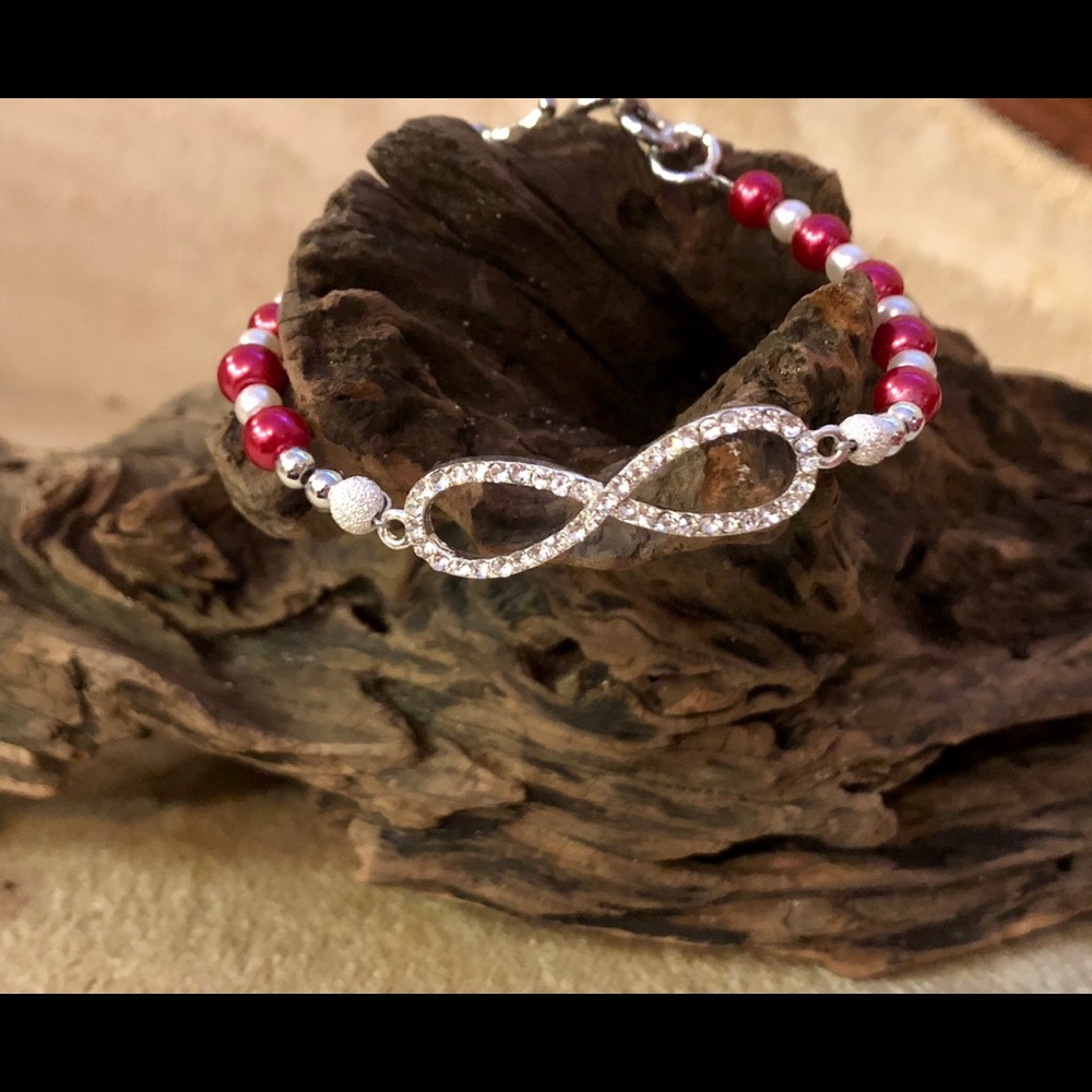 Handcrafted Crystal Infinity Bracelet